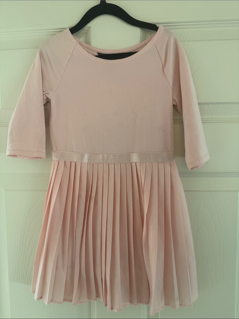 Polo Ralph Lauren Girls' Pink Pleated Waistband Dress 5